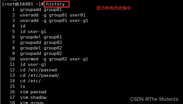 history