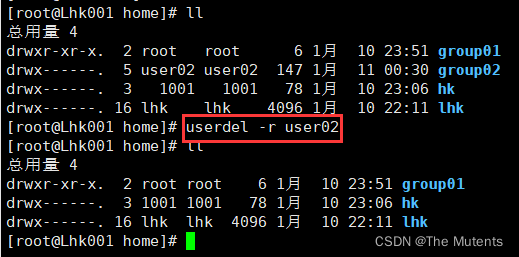 userdel